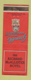 Matchbook Cover - Richard McAllister Hotel WEAR Grenoble