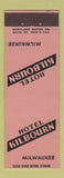 Matchbook Cover - Hotel Kilbourn Milwaukee WI