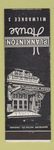 Matchbook Cover - Plankinton House Milwaukee WI