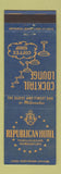 Matchbook Cover - Republican Hotel Milwaukee WI