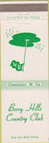 Matchbook Cover - Berry Hills Country Club Charleston WV