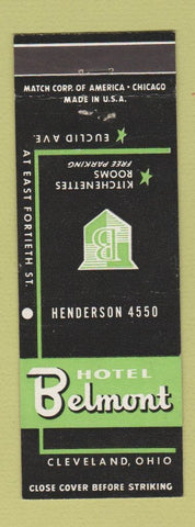 Matchbook Cover - Hotel Belmont Cleveland OH