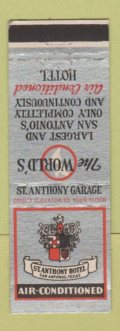 Matchbook Cover - St Anthony Hotel San Antonio TX