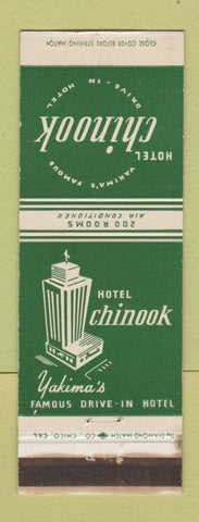 Matchbook Cover - Hotel Chinook Yakima WA WEAR