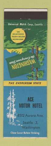 Matchbook Cover - Ace Motor Hotel Seattle WA