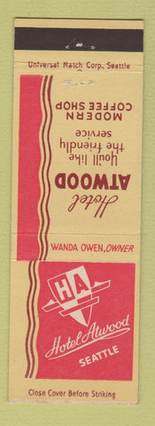 Matchbook Cover - Hotel Atwood Seattle WA