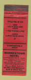 Matchbook Cover - Morrestown Hotel Wind Gap PA WEAR RED