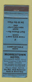 Matchbook Cover - Morrestown Hotel Wind Gap PA WEAR BLUE