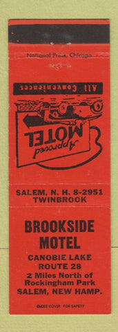 Matchbook Cover - Brookside Motel Salem NH