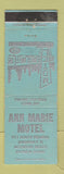 Matchbook Cover - Ann Marie Motel Boynton Beach FL