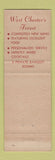 Matchbook Cover - Mansion House Hotel West Chester PA