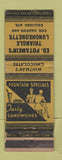 Matchbook Cover - Ed Potamkin's Traingle Lunch Whiman's Chocolates WORN