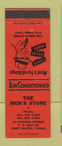 Matchbook Cover - Men's Store Clothes Port Isabel TX