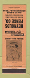 Matchbook Cover - Reynolds Fence Brownsville TX