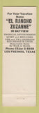 Matchbook Cover - Bayview Fruit Growers Keillor Construction Los Fresnos TX