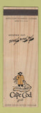 Matchbook Cover - The Town House Los Angeles CA SAMPLE Zebra Room