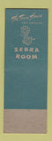 Matchbook Cover - The Town House Los Angeles CA SAMPLE Zebra Room
