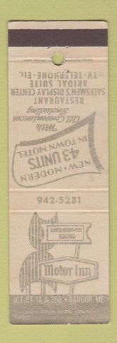 Matchbook Cover - Wedgwood Arms Motor Inn Bangor ME