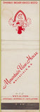 Matchbook Cover - Mountain View House Whitefield NH STAINED