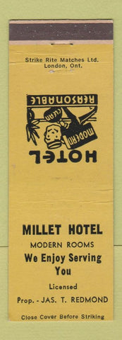 Matchbook Cover - Millet Hotel AB
