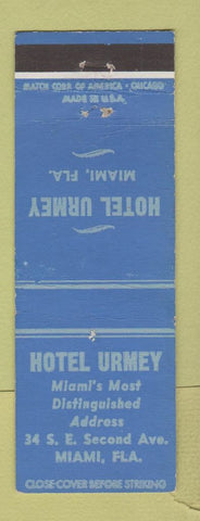 Matchbook Cover - Hotel Urmey Miami FL WEAR