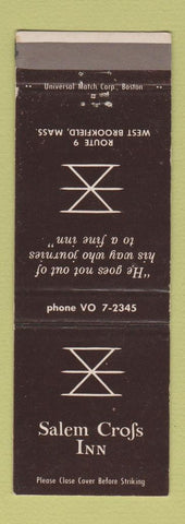 Matchbook Cover - Salem Cross Inn West Brookfield MA