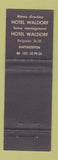 Matchbook Cover - Mayfair Hotel Brussels Belgium WEAR