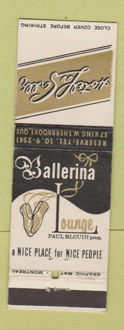 Matchbook Cover - Hotel LaSalle Sherbrooke QC