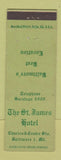 Matchbook Cover - St James Hotel Baltimore MD