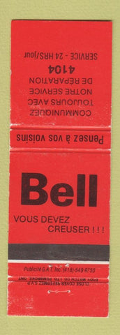 Matchbook Cover - Bell Telephone QC WEAR