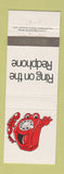 Matchbook Cover - Telephone Australia Rental Oakleigh Ivanhoe Coburg Telecom