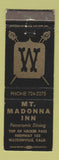 Matchbook Cover - Mount Madonna Inn Watsonville CA WEAR