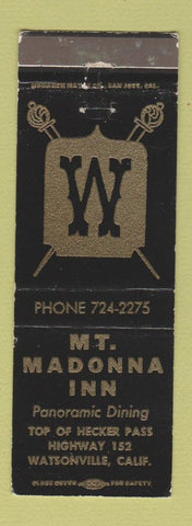 Matchbook Cover - Mount Madonna Inn Watsonville CA WEAR