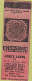 Matchbook Cover - VFW Jen's Lunch POOR