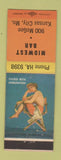 Matchbook Cover - Midwest Bar Kansas City MO pinup