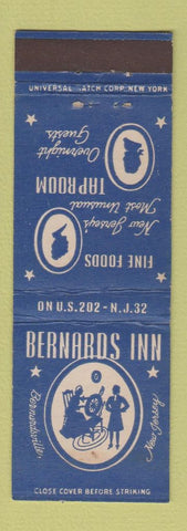Matchbook Cover - Bernards Inn Bernardsville NJ
