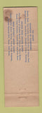 Matchbook Cover - Sip & Sup Drive In Restaurant Springfield NJ STAINED