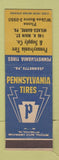 Matchbook Cover - Pennsylvania Tires Wilkes Barre PA