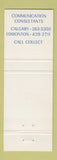 Matchbook Cover - Albert Government Telephones Calgary Edmonton AB