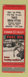 Matchbook Cover - Cities oil gas Villa Park Coal IL