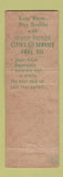 Matchbook Cover - Cities oil gas Villa Park Coal IL