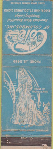 Matchbook Cover - Cole of Columbus OH shopping lodge WEAR