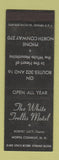 Matchbook Cover - White Trellis Motel North Conway NH BLACK WEAR
