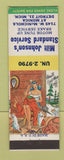 Matchbook Cover - Milt Johnson's Standard oil gas Detroit MI hillbilly