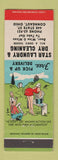 Matchbook Cover - Star Laundry Dry Cleaning Conneaut OH hillbilly