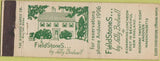Matchbook Cover - Fieldshoen's by Sally Bodwell Andover MA