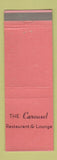 Matchbook Cover - Carousel Restaurant Lounge Iowa City IA