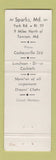 Matchbook Cover - Milton Inn Sparks MD