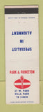 Matchbook Cover - Standard oil gas Park Princeton Villa Park IL