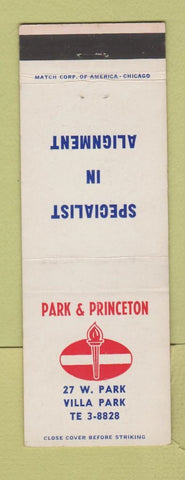 Matchbook Cover - Standard oil gas Park Princeton Villa Park IL